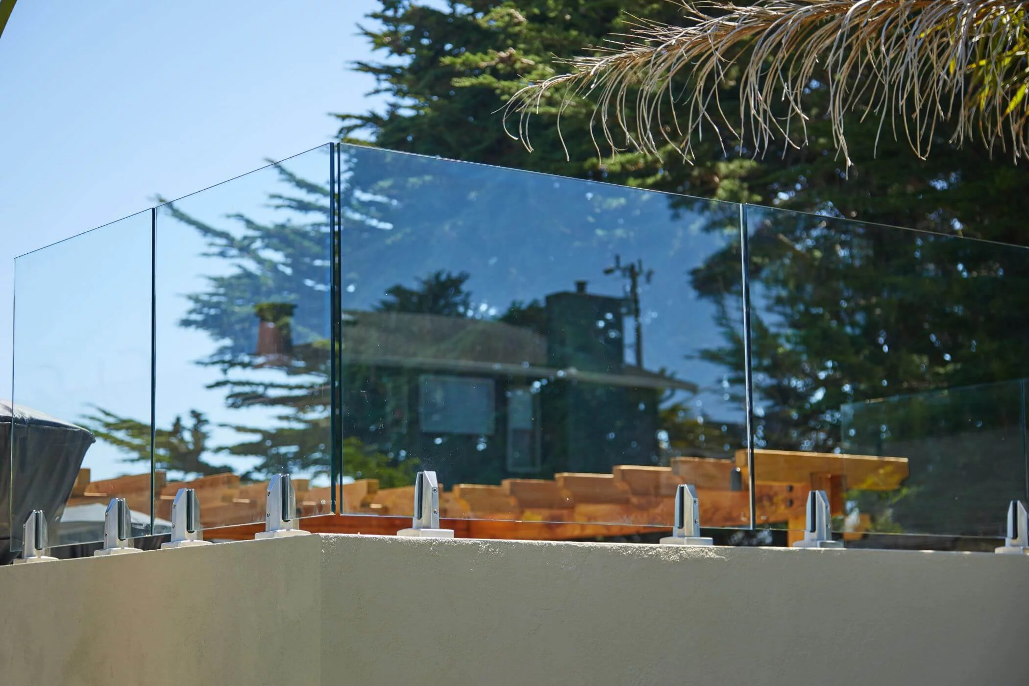 Top Mounted 50x210mm Solid Spigot With Glass